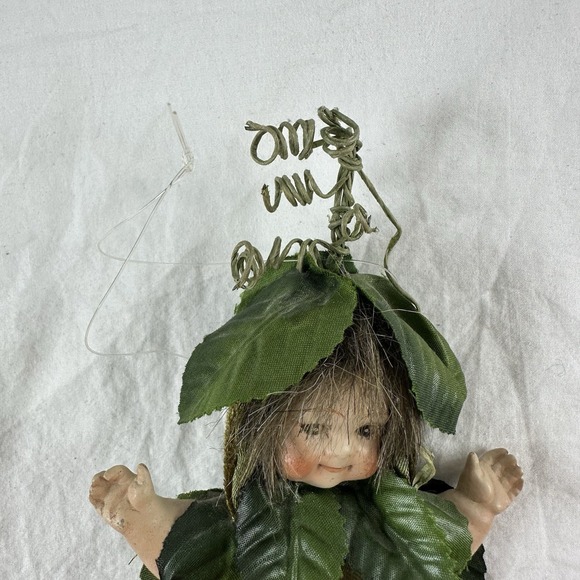 Vintage Mark Roberts Fairies Garden Baby Veggie Sweet Pea Fairy Ornament 8" Cute - Picture 5 of 12